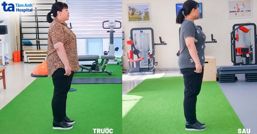 chị thanh giảm 17kg tại tâm anh