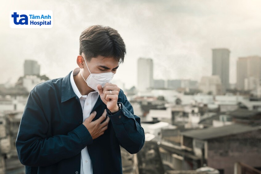 ho có đờm màu xanh do môi trường sống