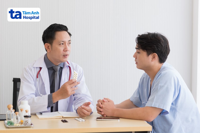 khám bác sĩ để có hướng điều trị phù hợp