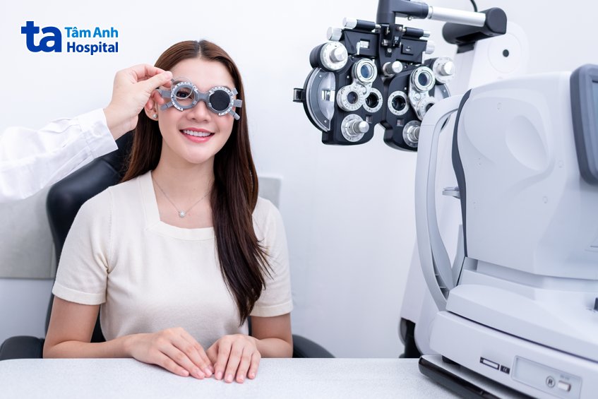 khám ở địa chỉ uy tín để xác định độ cận chuẩn