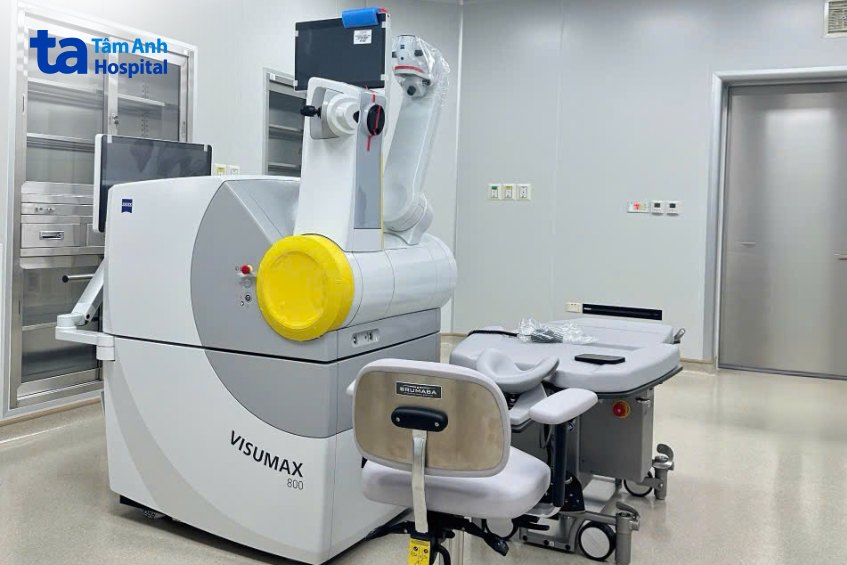 phòng phẫu thuật mắt tại tâm anh