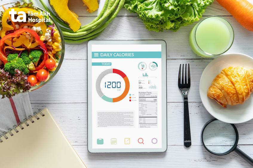 tính toán và chia đều lượng calo