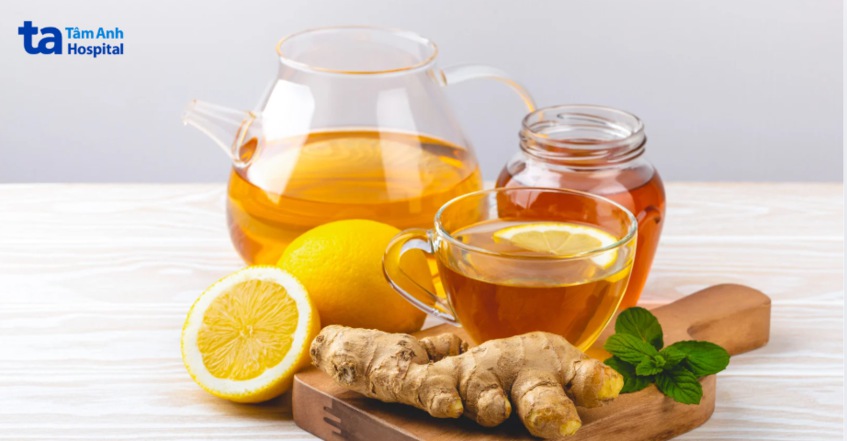 trà gừng mật ong tác dụng lợi tiểu