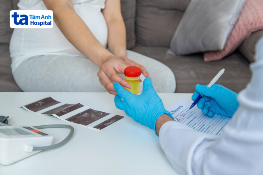 xét nghiệm nước tiểu trong 3 tháng cuối thai kỳ