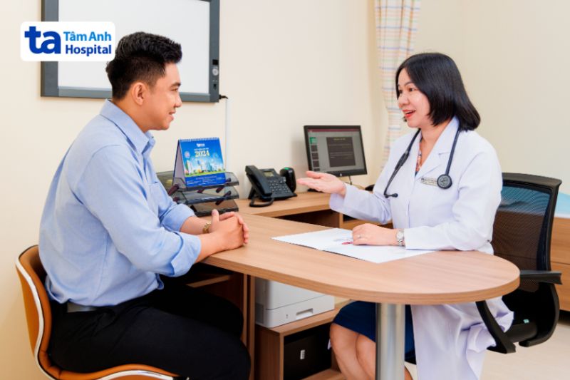 người bệnh thăm khám tại BVĐK Tâm Anh