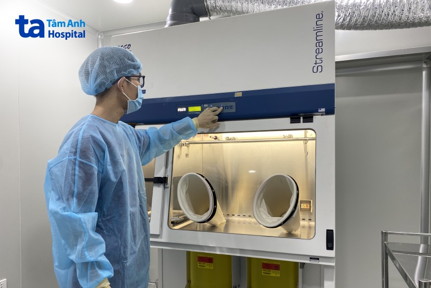 buồng pha hóa chất tại tâm anh