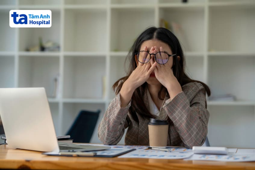 căng thẳng và lo âu kéo dài gây mất ngủ không thực tổn