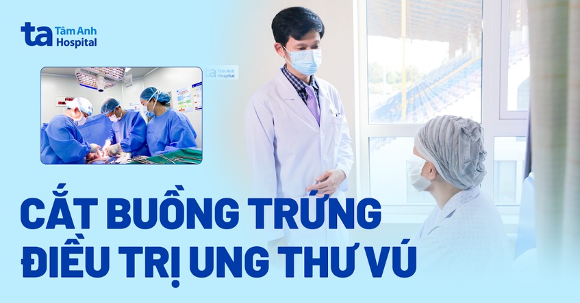 Cắt cùng lúc 2 tuyến vú và buồng trứng điều trị ung thư