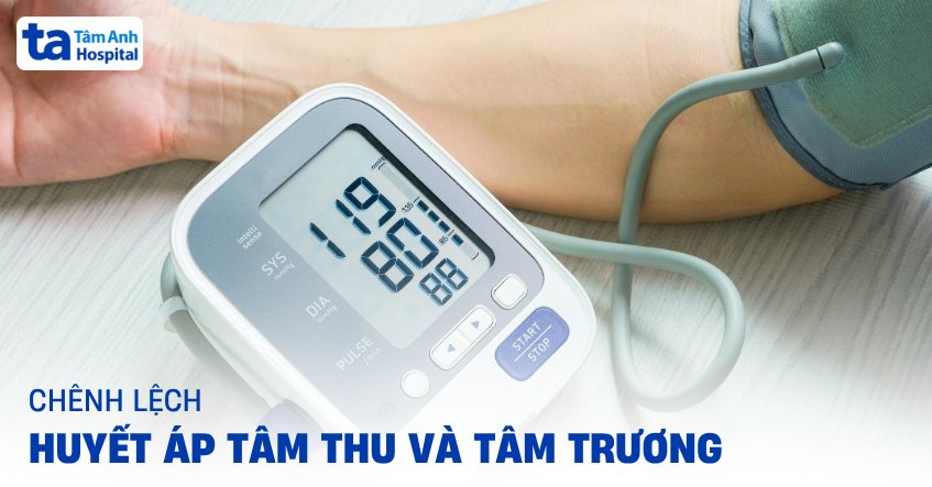 Chênh lệch huyết áp tâm thu và tâm trương cách nhau bao nhiêu?