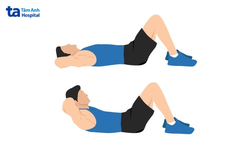 gập bụng đúng cách tránh chấn thương