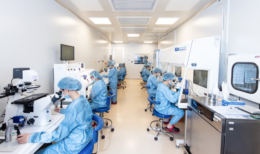 Hệ thống phòng “lab-trong-lab” tiêu chuẩn siêu sạch ISO 5 tại IVF Tâm Anh