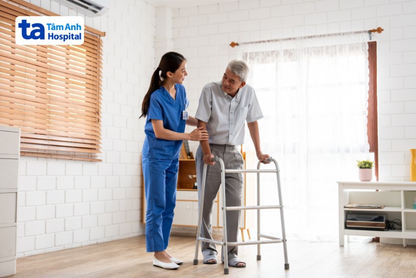 khung hỗ trợ tập sau tai biến