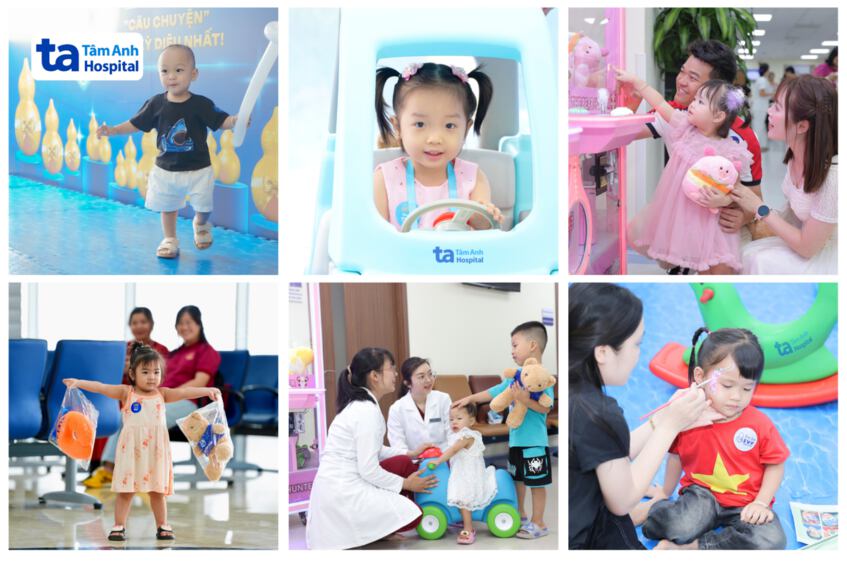 Ngày hội có nhiều hoạt động thú vị dành cho các bé thỏa sức trải nghiệm