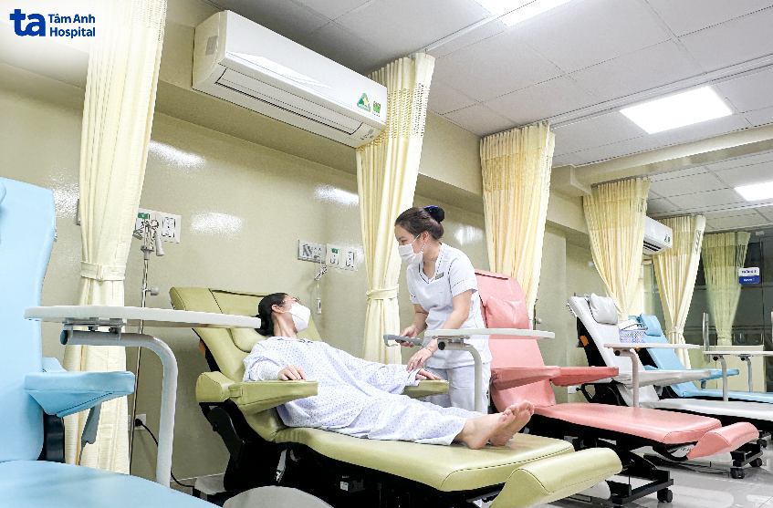 phòng truyền hóa chất ung thư tại tâm anh