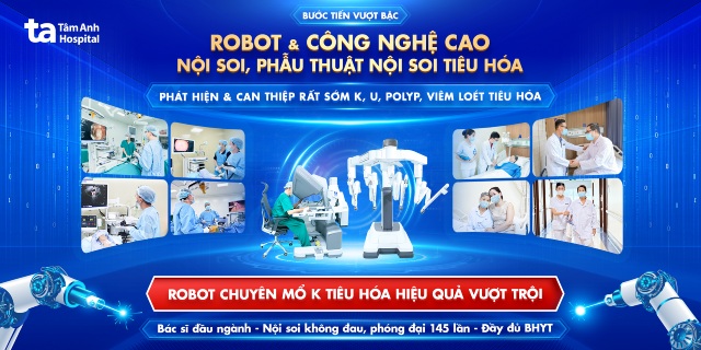 robot chuyên mổ K tiêu hóa mb