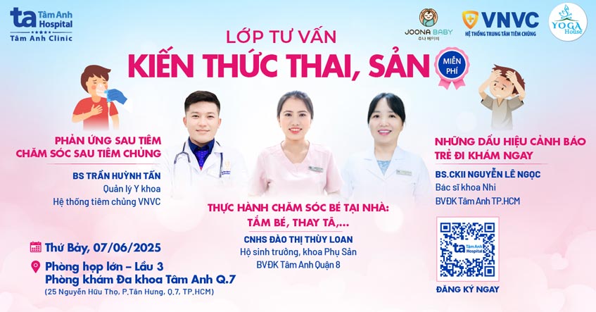 Lớp học tiền sản 06 – Phòng khám Đa khoa Tâm Anh Quận 7  (07/06/2025)