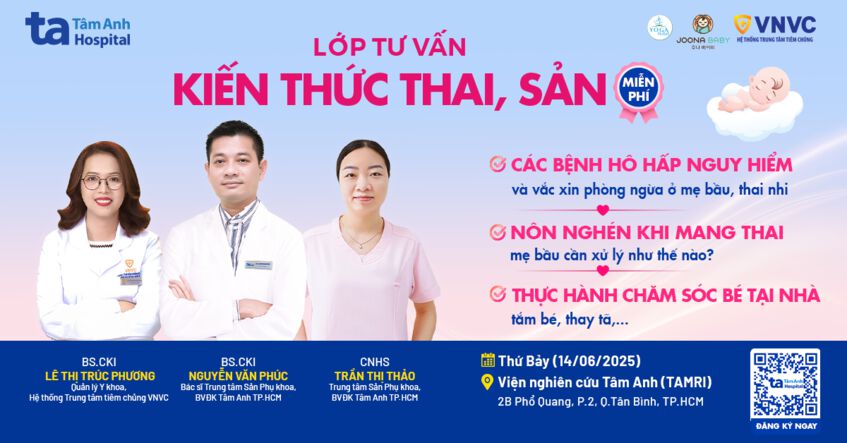 Lớp học tiền sản số 09 – BVĐK Tâm Anh TP.HCM (14/06/2025)