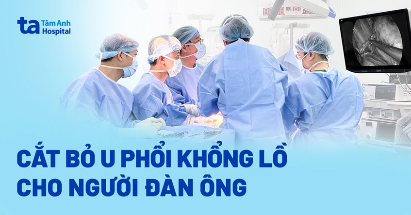 U bằng quả cam trong phổi người đàn ông