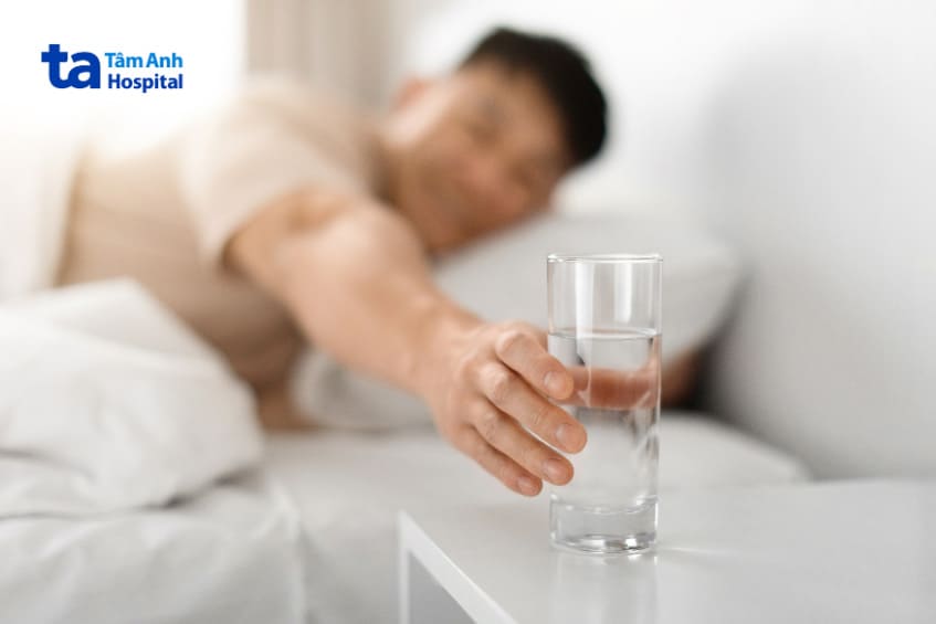 uống đủ nước giúp cải thiện giấc ngủ