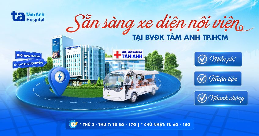 xe điện nội viện tại bệnh viện tâm anh hcm