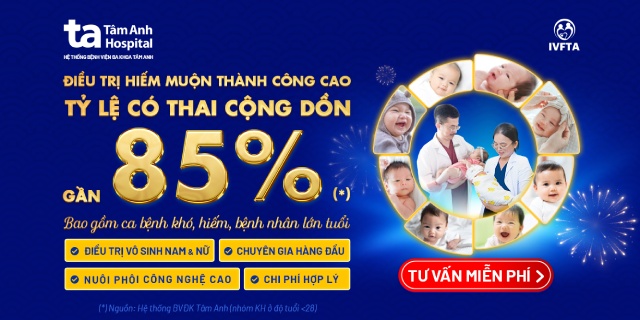 Banner tỷ lệ có thai cộng dồn của IVF Tâm Anh mb