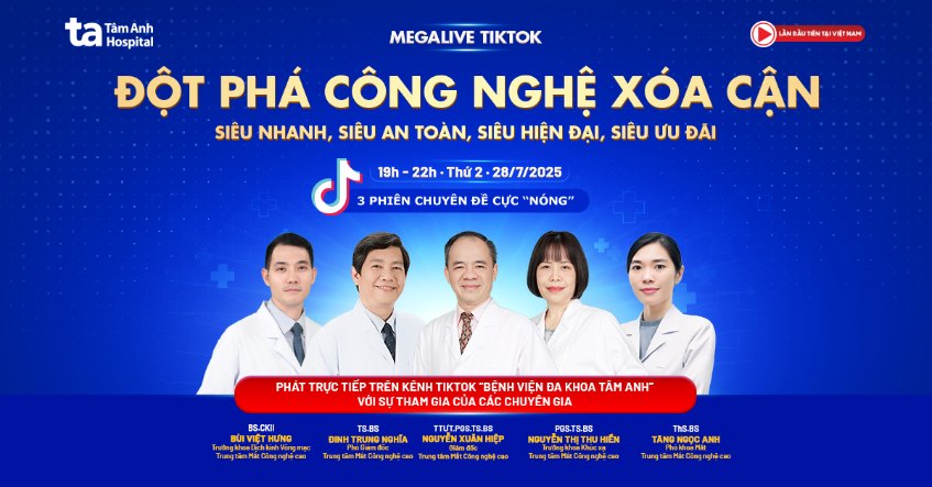 Đột phá công nghệ xóa cận: Siêu nhanh, an toàn, hiện đại, ưu đãi