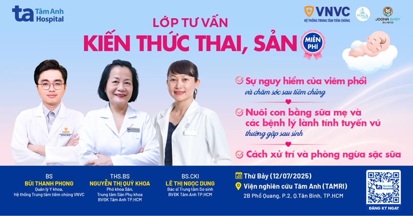 Lớp học tiền sản số 11, 9h00 – 11h00 Thứ 7 (12/7/2025)