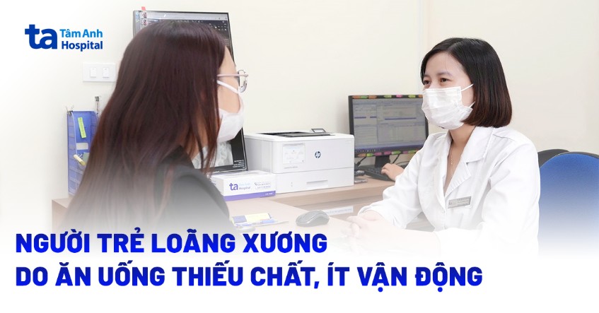 người trẻ loãng xương do thiếu chất và ít vận động