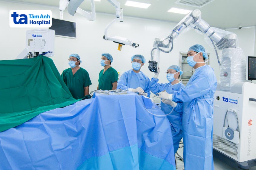 phụ thuộc vào máy móc được dùng trong ca mổ