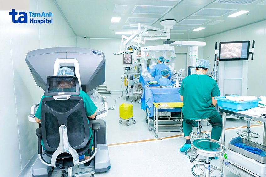 robot phẫu thuật hạch