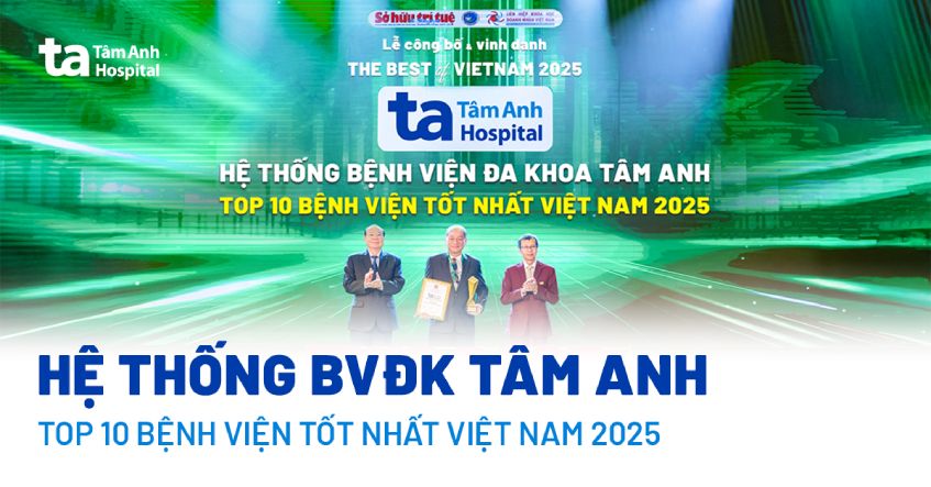 Hệ thống BVĐK Tâm Anh đạt TOP 10 bệnh viện tốt nhất Việt Nam 2025