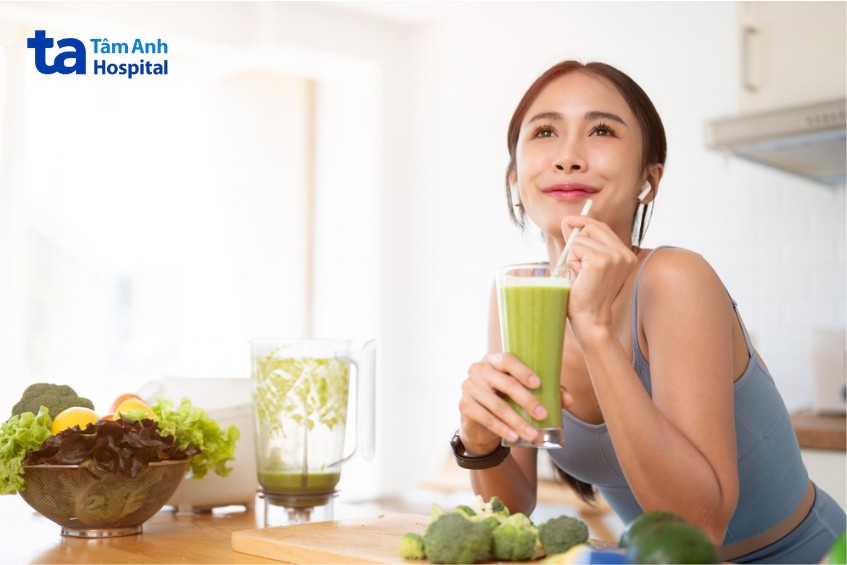 uống detox kích hoạt hệ tiêu hóa