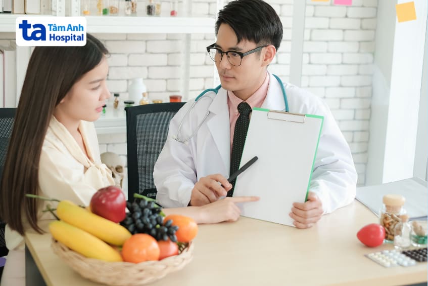 xây dựng chế độ dinh dưỡng theo chỉ định của bác sĩ