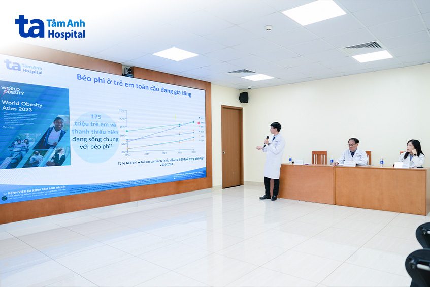 bác sĩ tâm anh trình bày thực trạng béo phì ở trẻ