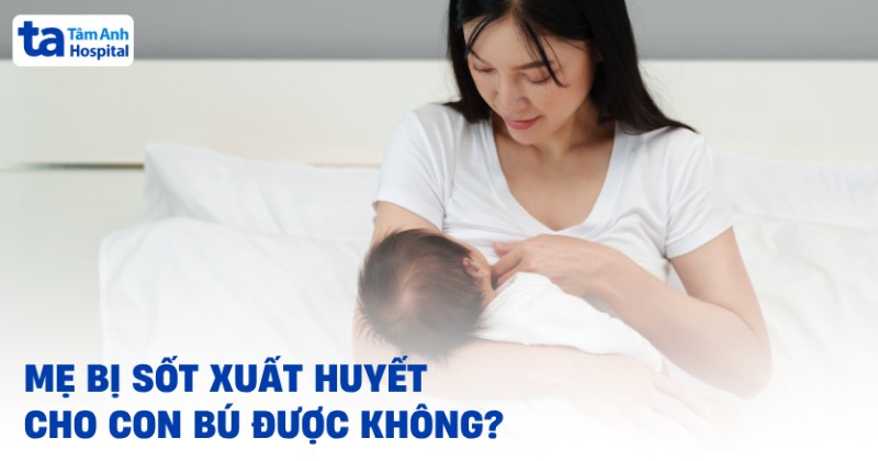 Mẹ bị sốt xuất huyết cho con bú được không? Có lây qua sữa mẹ?