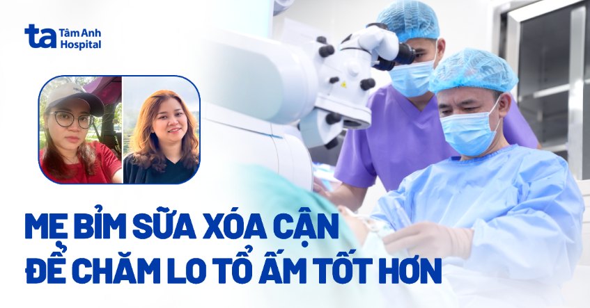 mẹ bỉm xóa cận để chăm lo tổ ấm