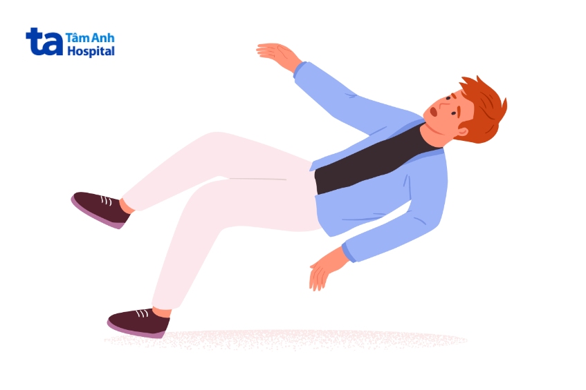 người bệnh huntington dễ bị té ngã