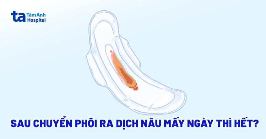 Sau chuyển phôi ra dịch nâu mấy ngày thì hết? Có sao không?