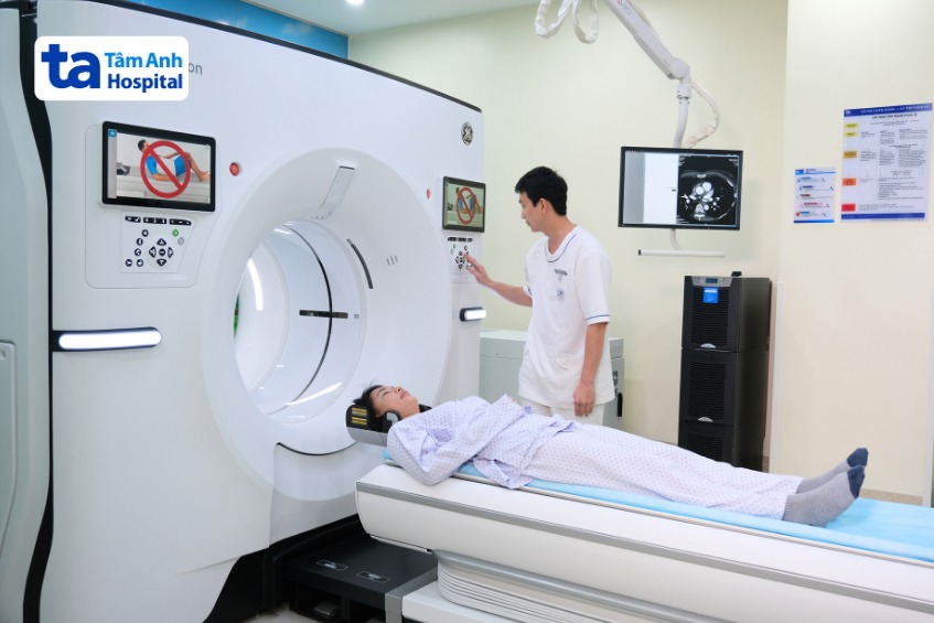 siêu máy ct tại trung tâm đột quỵ tâm anh