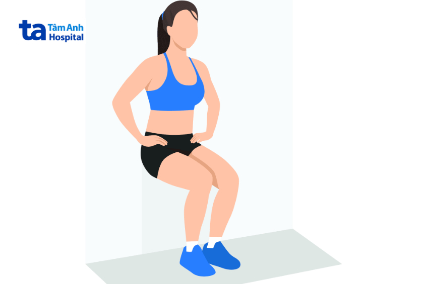 tập dựa lưng vào tường