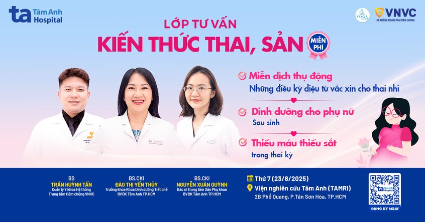Lớp học tiền sản BVĐK Tâm Anh TP.HCM số 14 (23/8/2025)