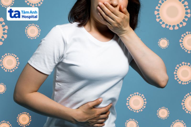 bị đau bụng nên đến bệnh viện để xét nghiệm bệnh