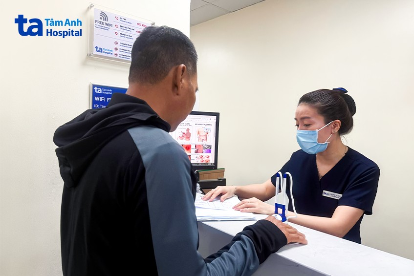 bệnh nhân sau khi cắt khối