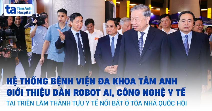 Bệnh viện Tâm Anh vinh dự giới thiệu dàn Robot AI tại triển lãm Thành tựu Y tế nổi bật ở tòa nhà Quốc hội