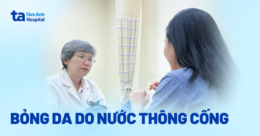 Bỏng da do nước thông cống