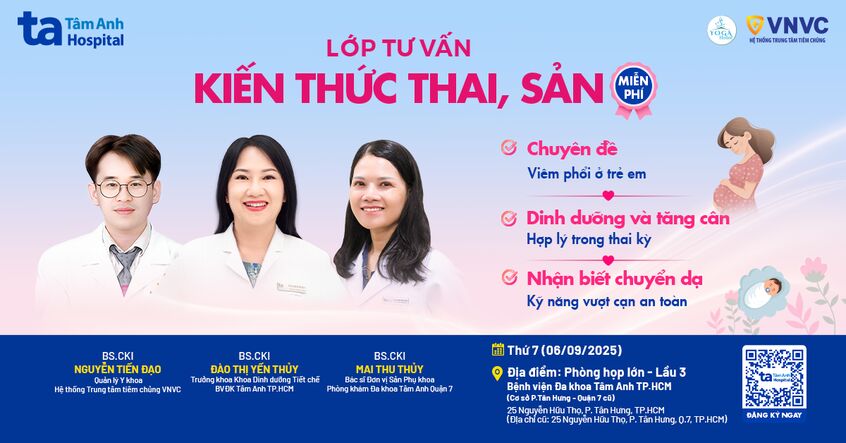 Lớp học tiền sản số 09 – BVĐK Tâm Anh TP.HCM (Cơ sở Tân Hưng – Quận 7)