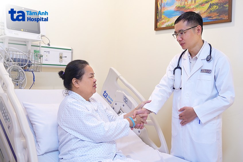 Người bệnh gửi lời cảm ơn tới tập thể đội ngũ y bác sĩ BVĐK Tâm Anh Hà Nội đã giúp bà vượt nguy kịch