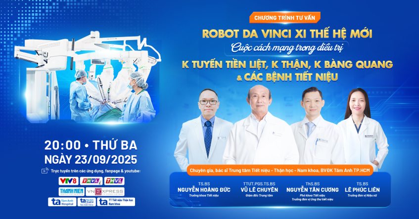Robot Da Vinci Xi thế hệ mới trong điều trị K tuyến tiền liệt, K thận, K bàng quang