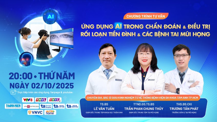 Ứng dụng AI trong chẩn đoán, điều trị rối loạn tiền đình và các bệnh tai mũi họng