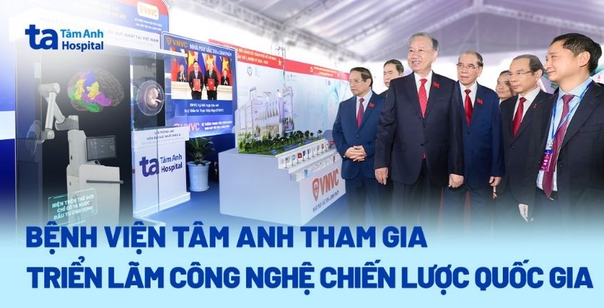 Bệnh viện Tâm Anh đại diện khối y tế tham gia triển lãm Công nghệ chiến lược quốc gia